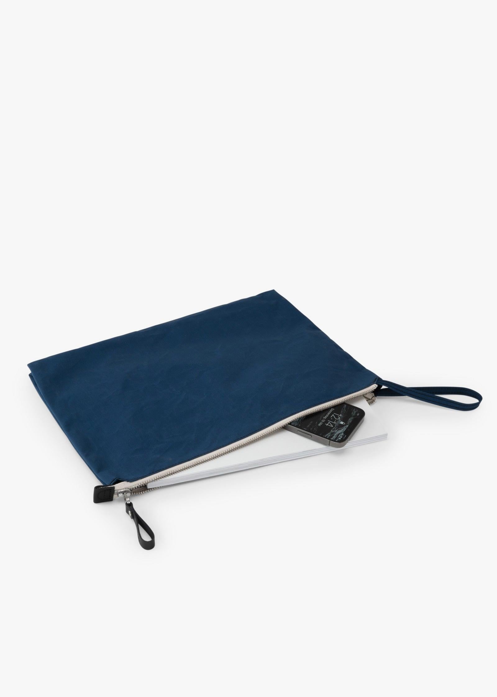 Zip Pouch Large – Bluebird - QWSTION