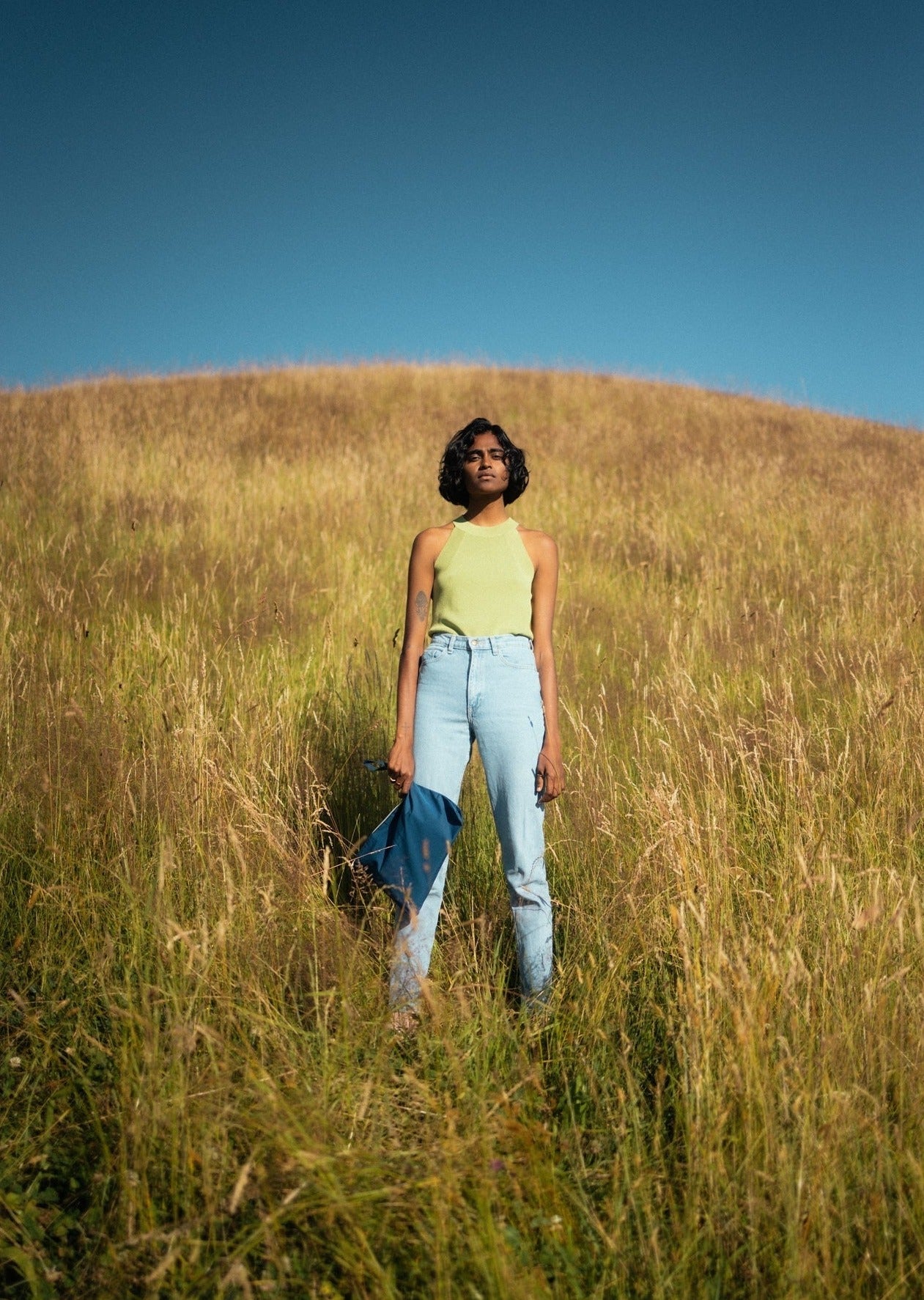 Zip Pouch Large – Bluebird - QWSTION