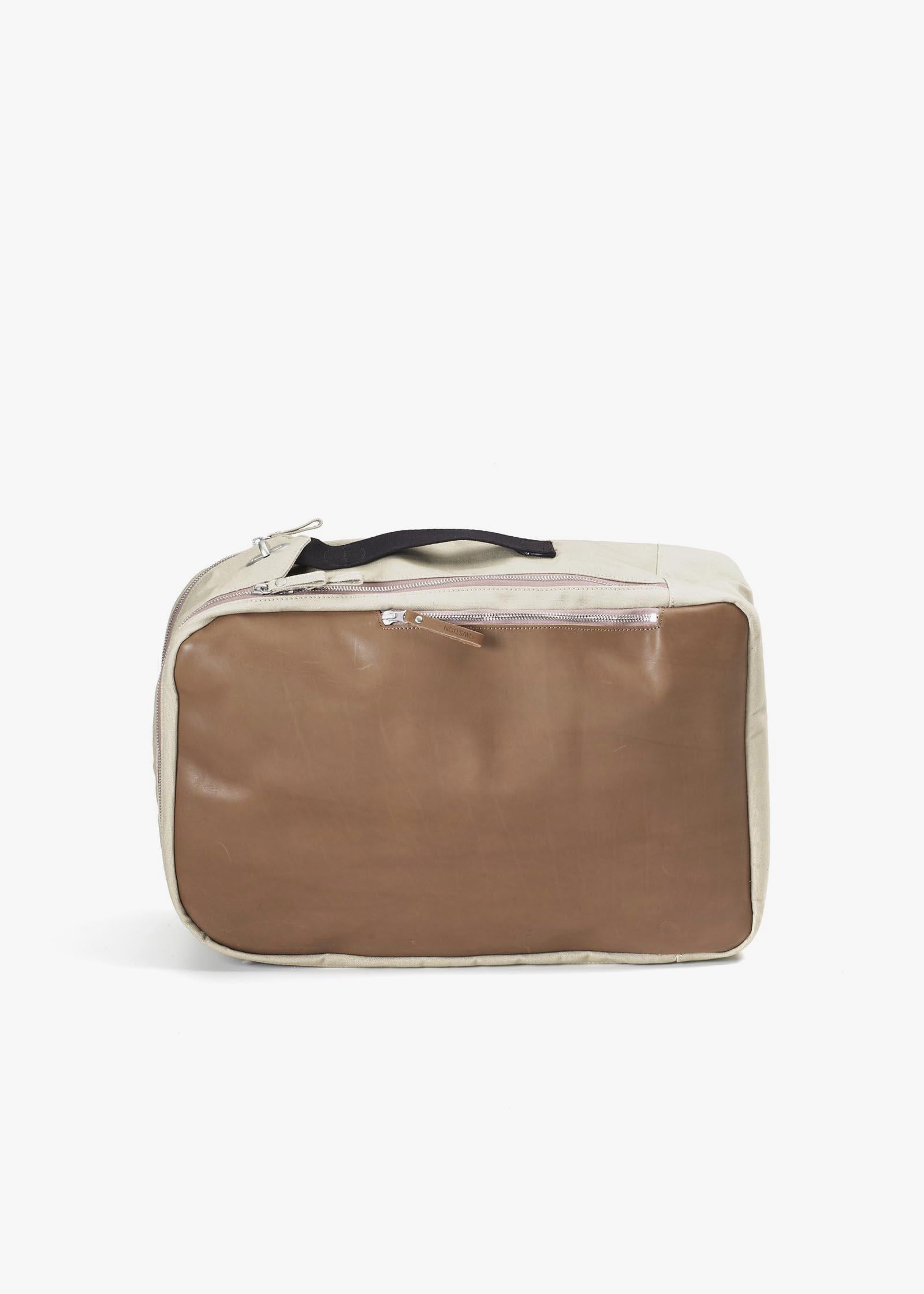 Backpack – Brown Leather Canvas - QWSTION