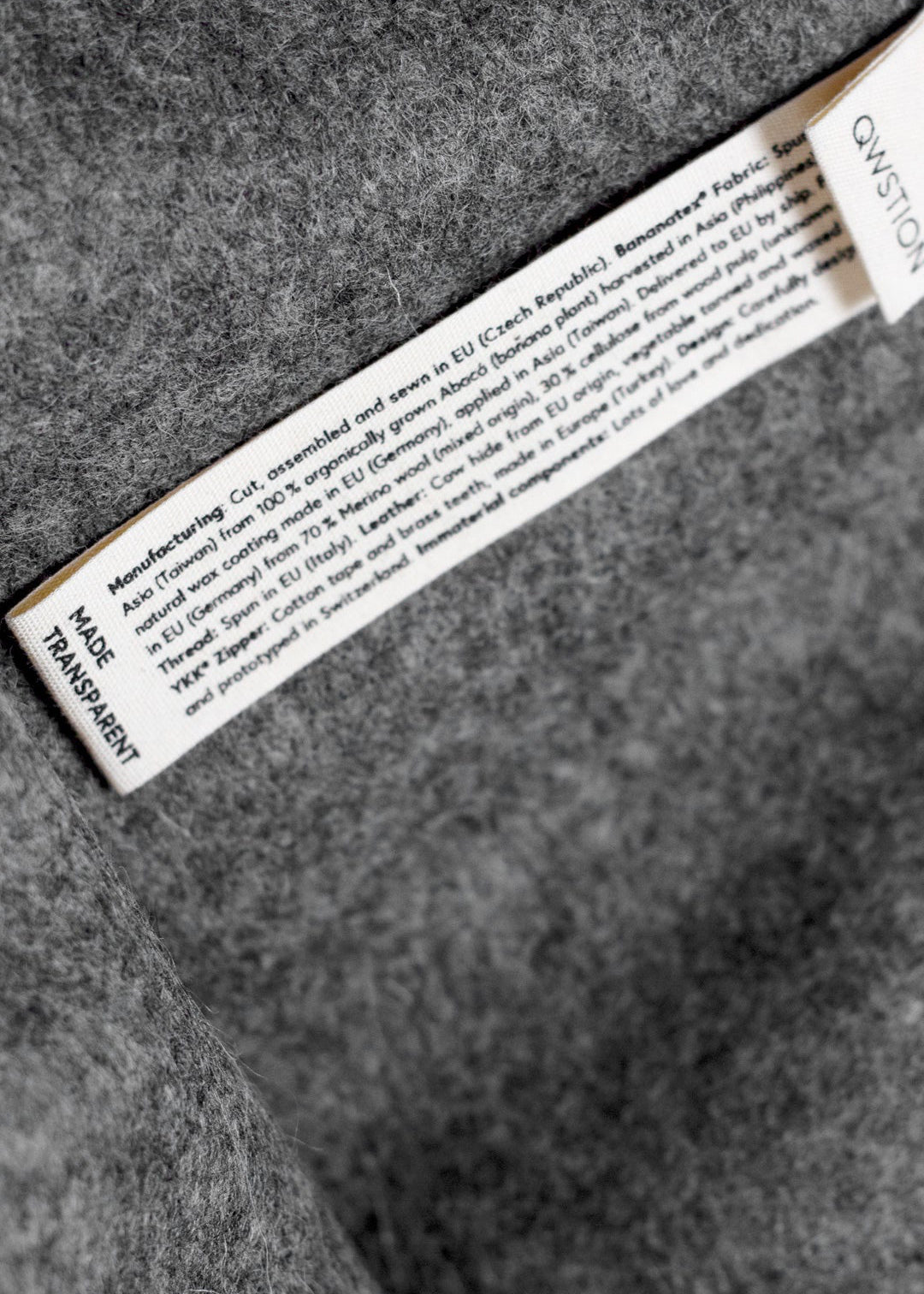 Bananatex Sleeve for Macbook 15" – Natural White - QWSTION