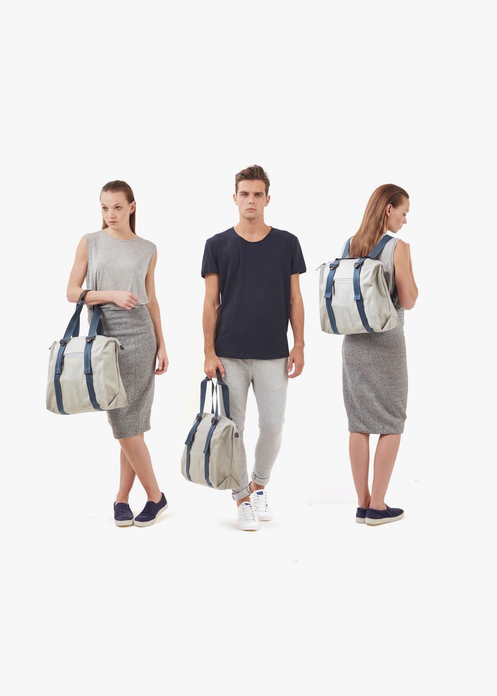 Simple Ziptote – Organic Light Grey - QWSTION