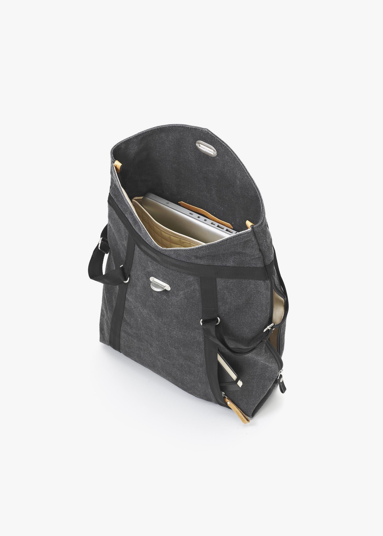 Tote – Organic Washed Black - QWSTION