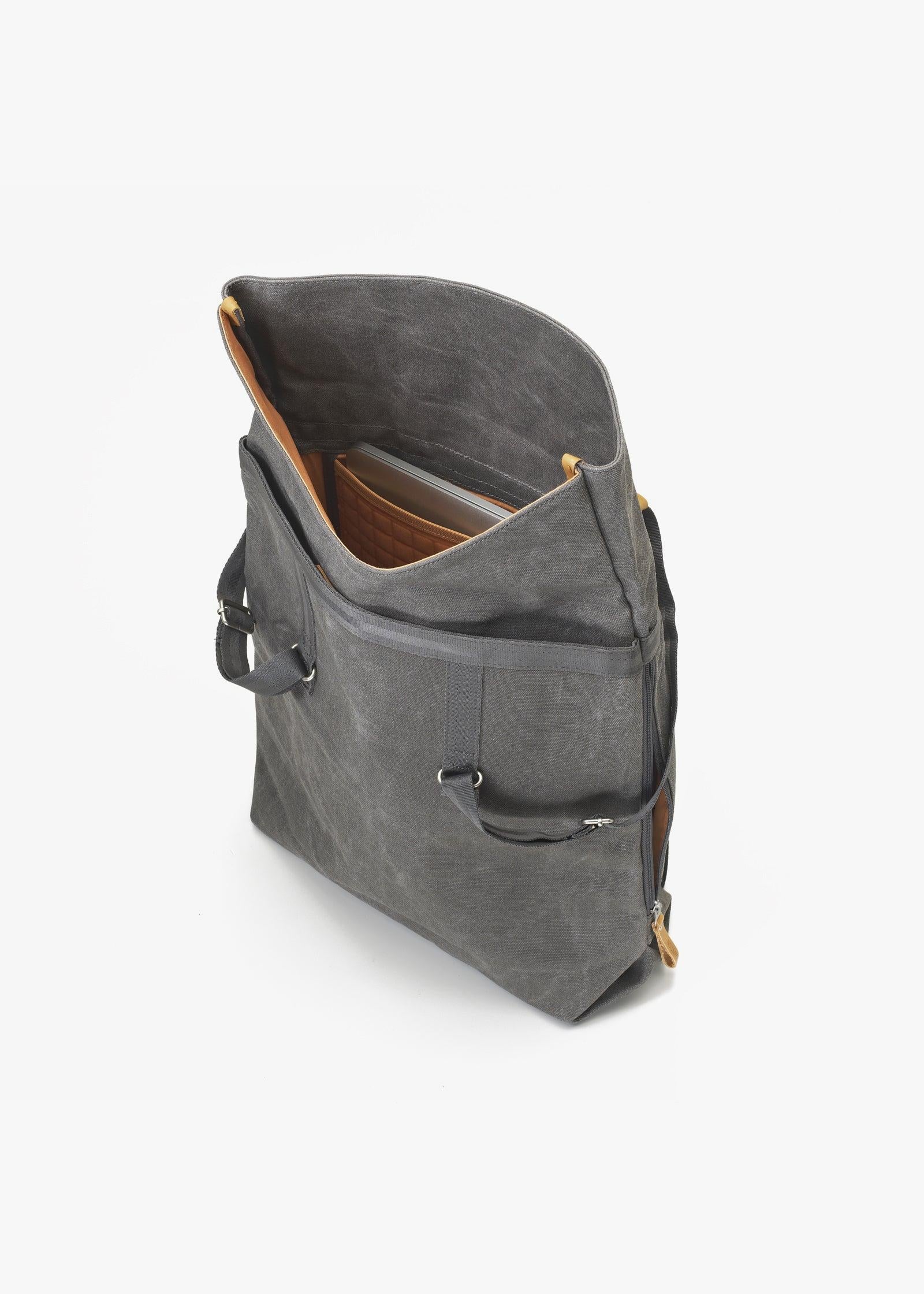 Day Tote – Organic Washed Grey - QWSTION