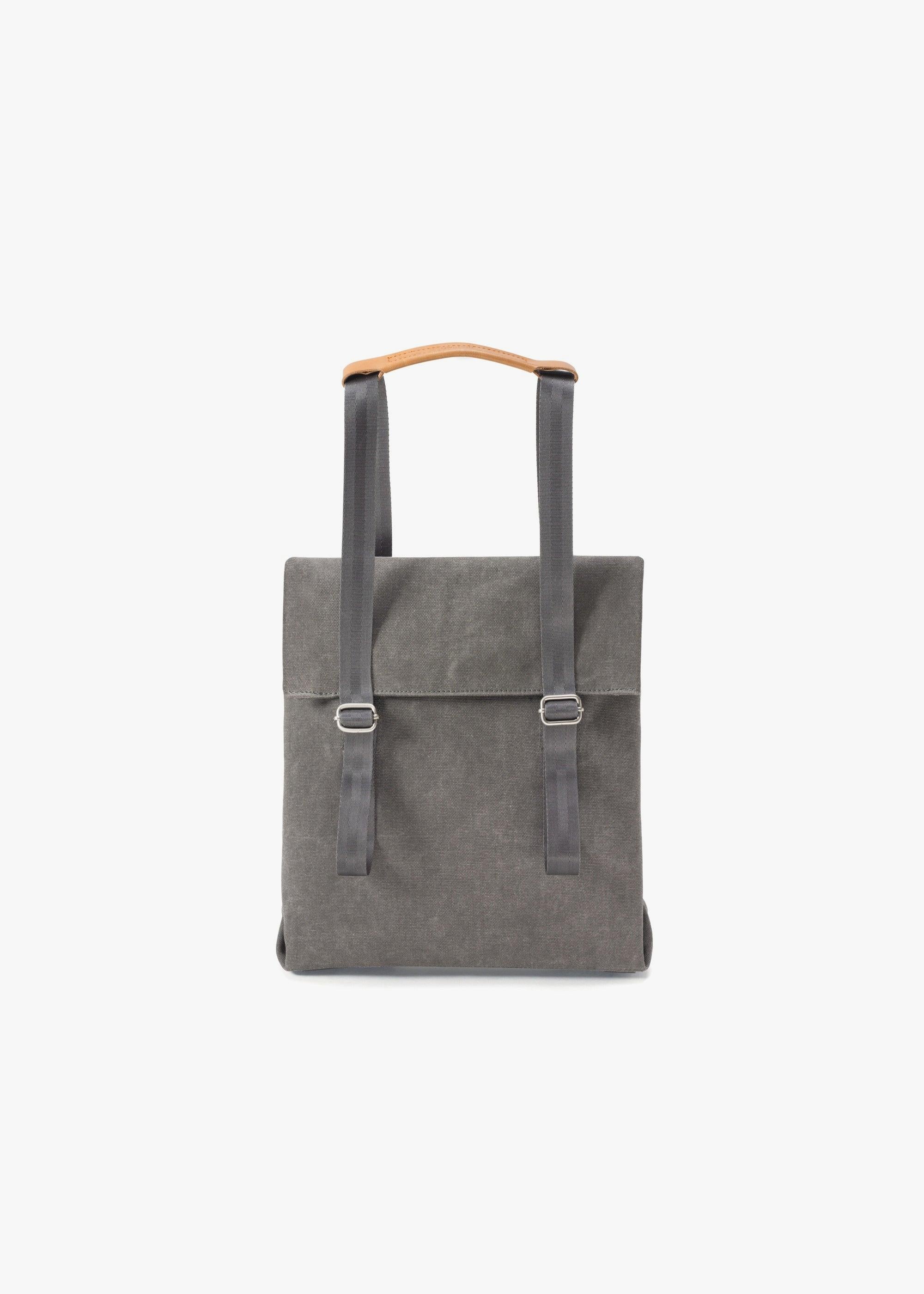 Small Tote – Organic Washed Black | Bags | QWSTION