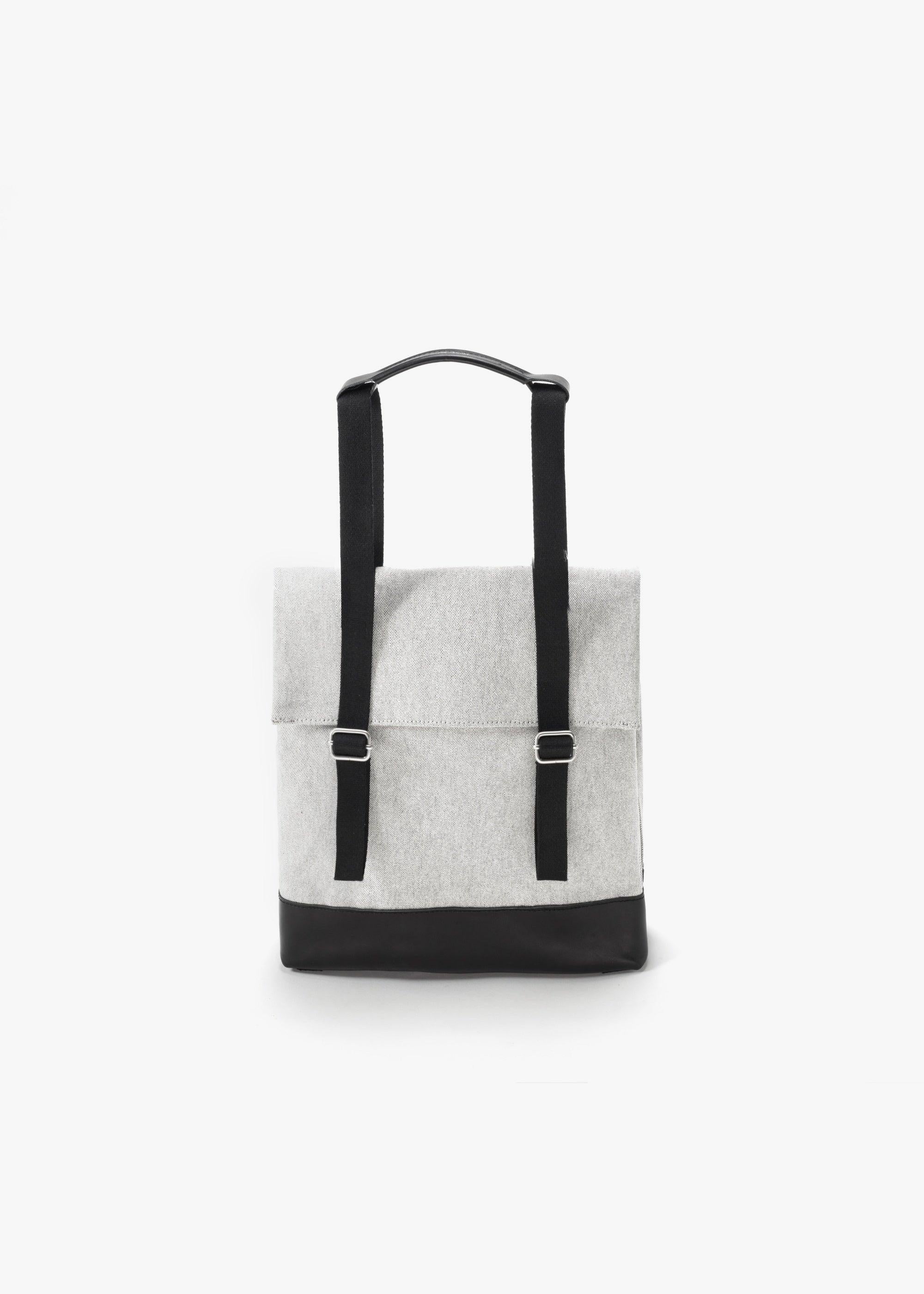 Small Tote – Raw Blend Leather Canvas - QWSTION