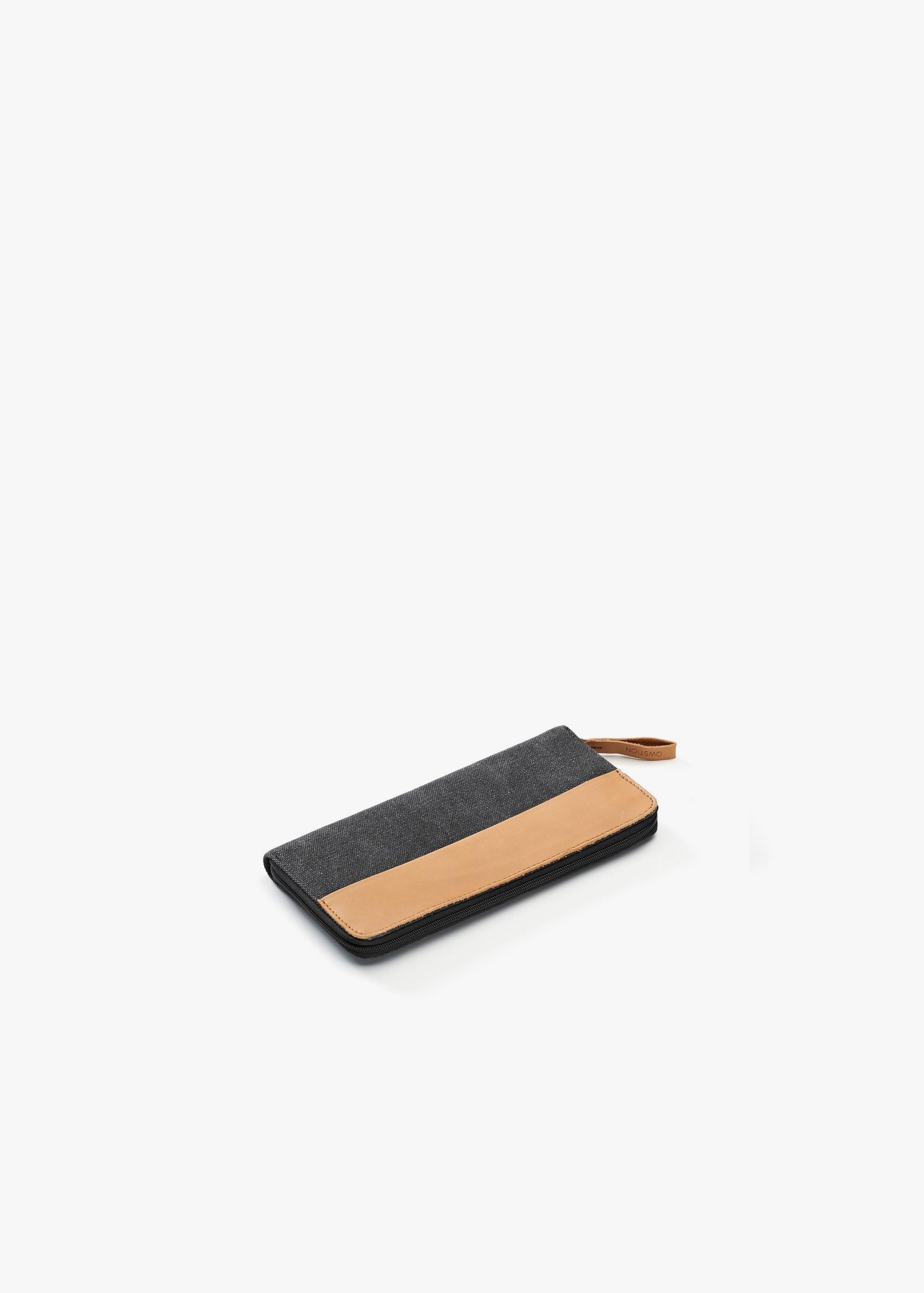 Travel Wallet – Washed Black - QWSTION