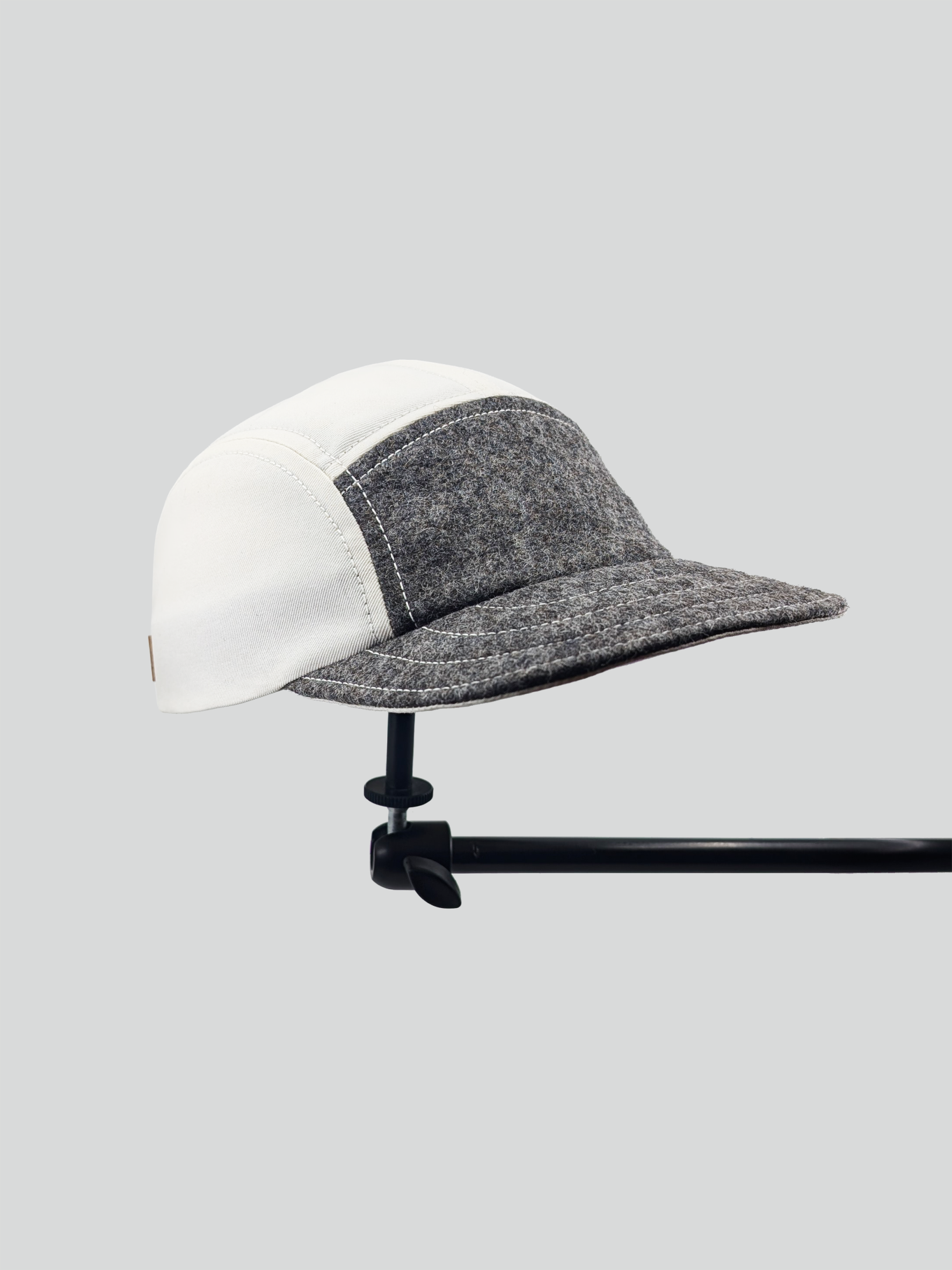 QWSTION + Akla Cap No 08 (UNIQUE PIECE) Wool/White M/L - QWSTION