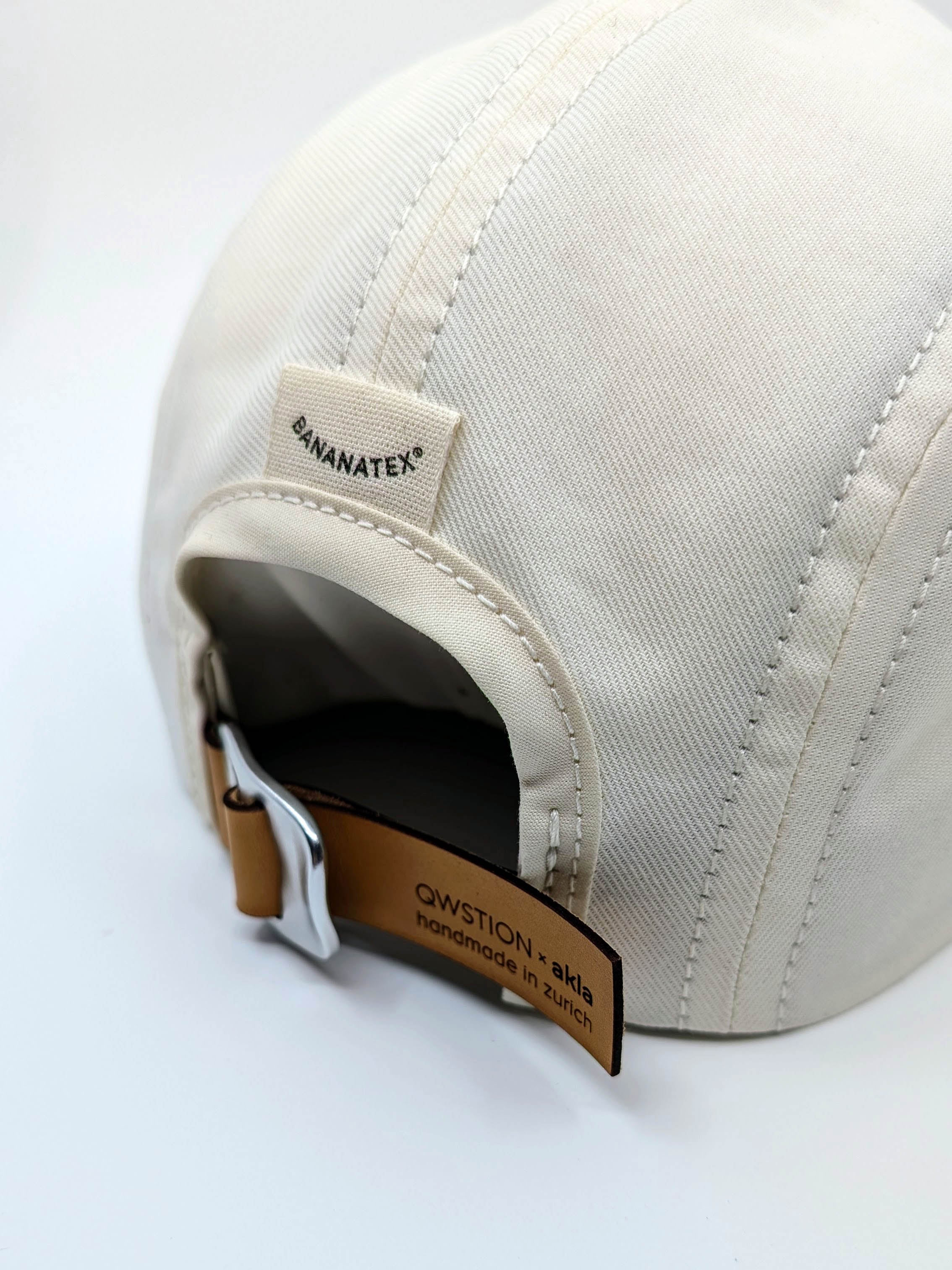 QWSTION + Akla Cap No 08 (UNIQUE PIECE) Wool/White M/L - QWSTION