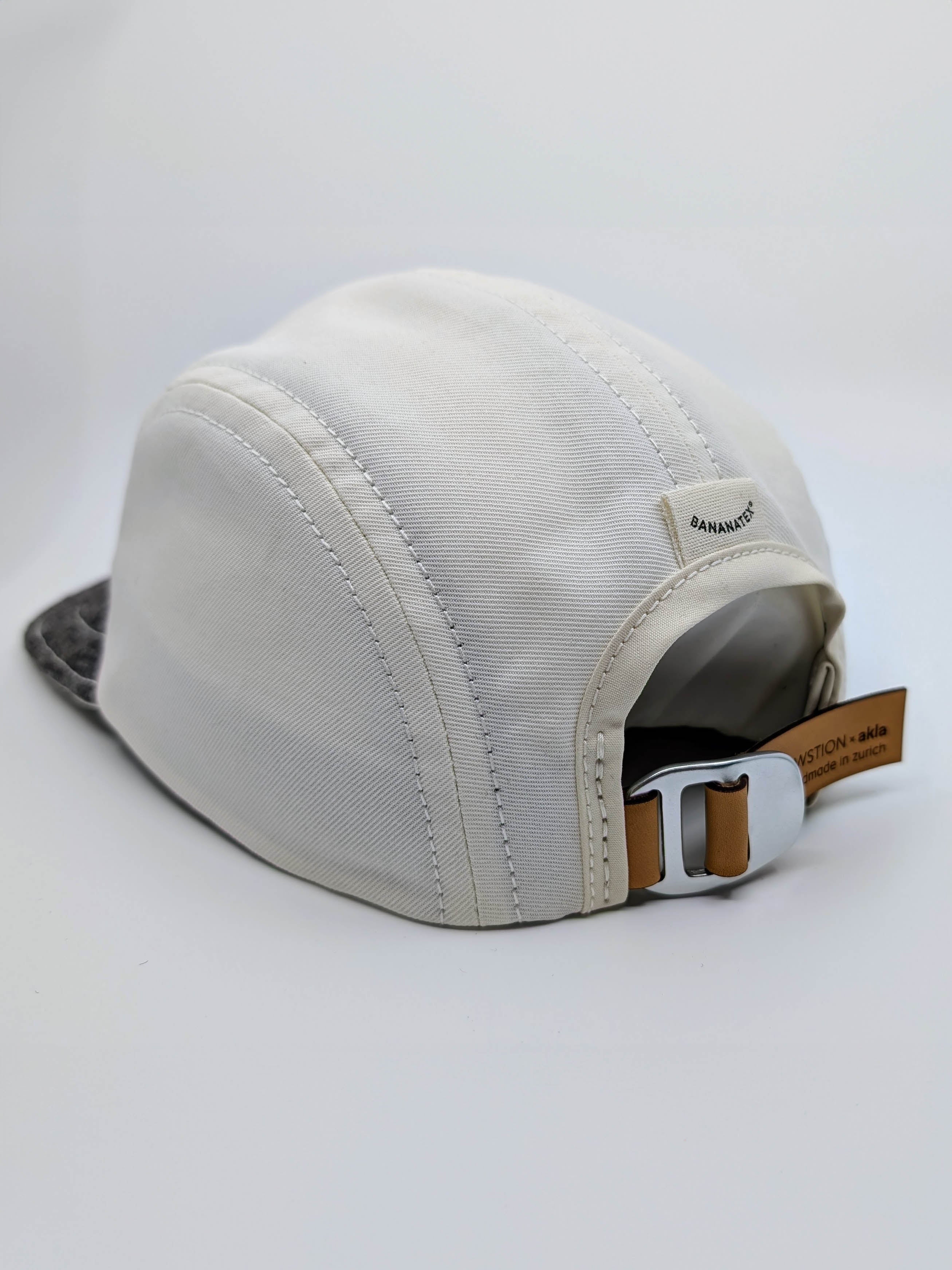 QWSTION + Akla Cap No 08 (UNIQUE PIECE) Wool/White M/L - QWSTION
