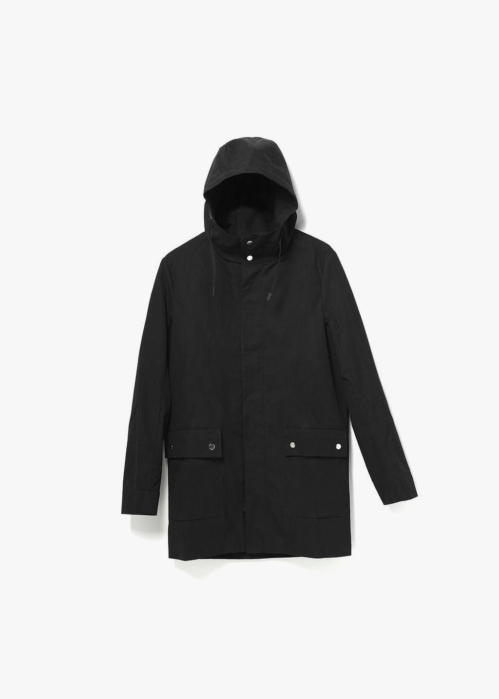 All Weather Coat – Organic Black XL - QWSTION