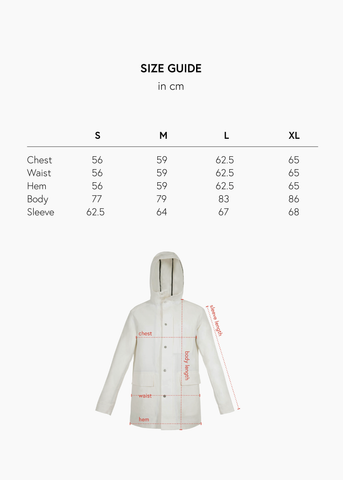 BANANATEX® All Weather Coat – Natural White M